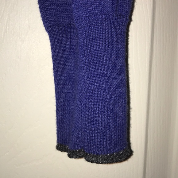 🌻 3/$20 Vera Wang Cobalt Blue Cardigan Sweater with Sequin Detail, Size XS - Picture 6 of 9